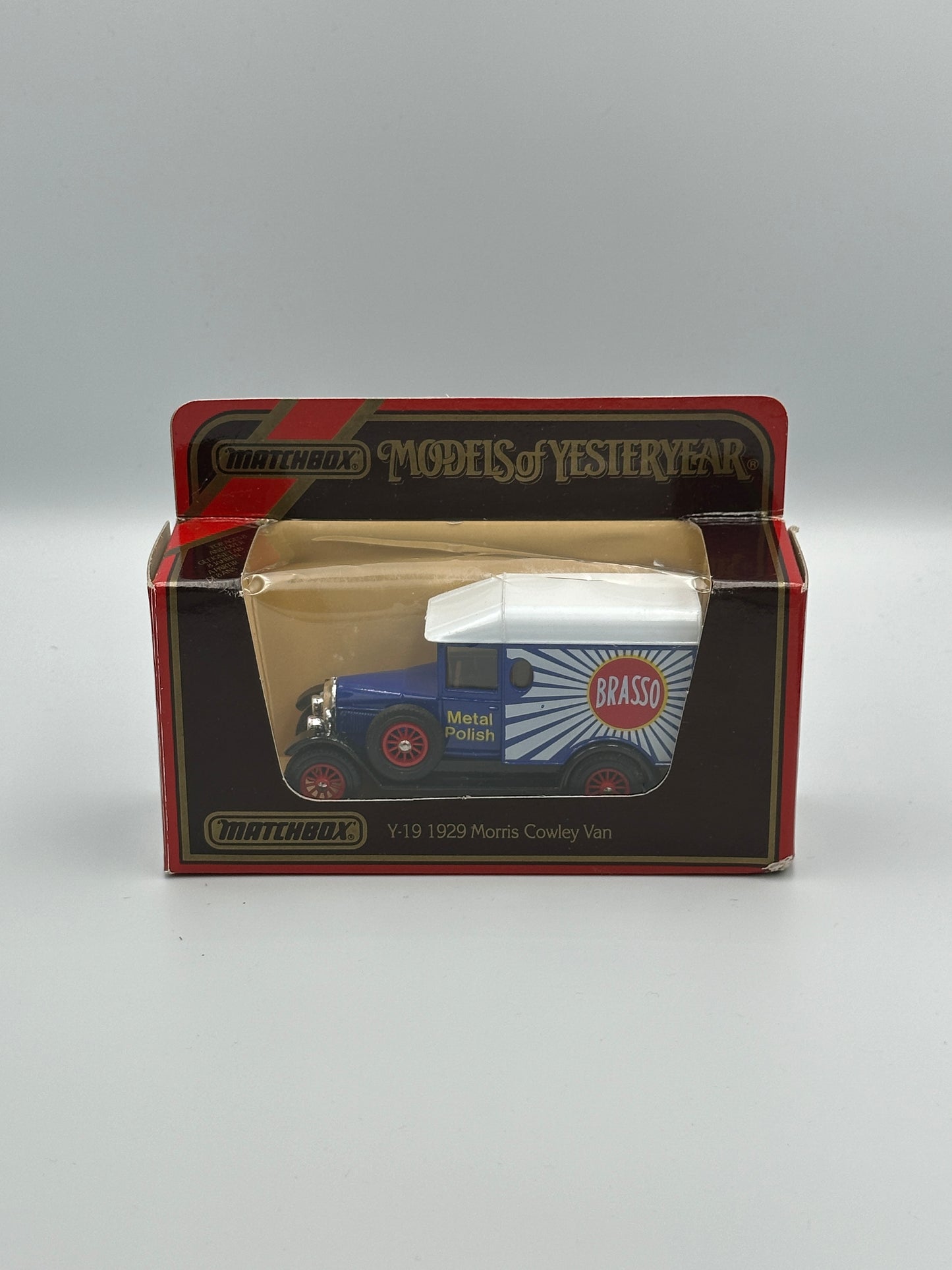 Matchbox Models of Yesteryear 1929 Morris Cowley Van Brasso Metal Polish
