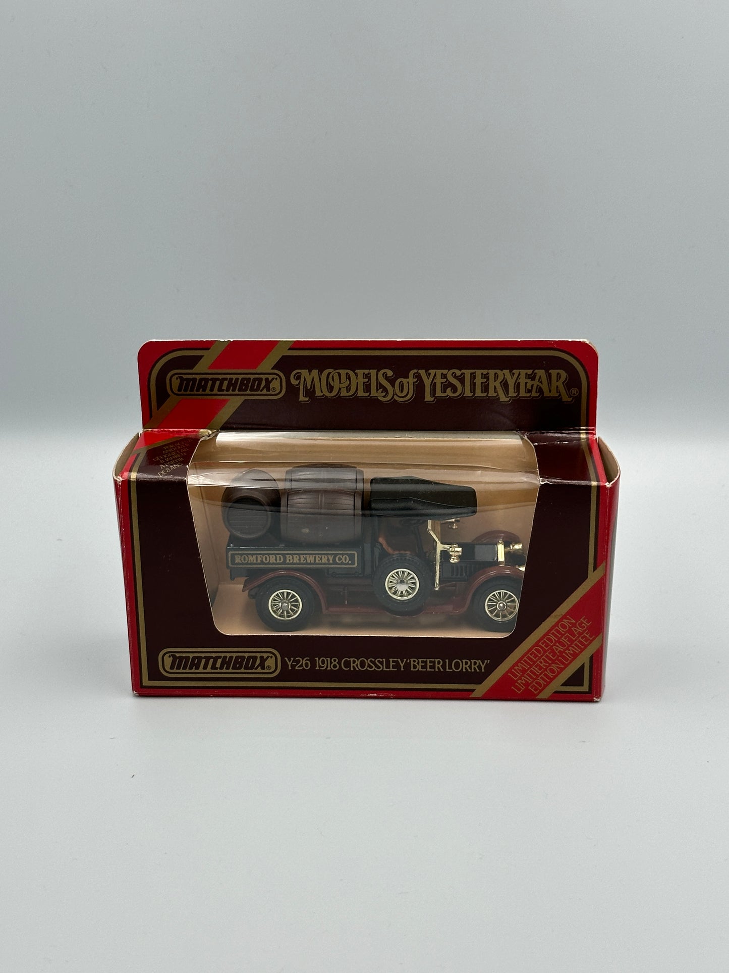 Matchbox Models of Yesteryear 1918 Crossley Beer Lorry "Romford Brewery Co."