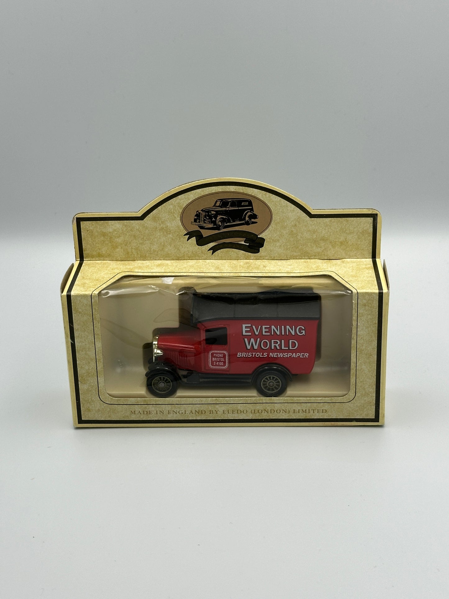 Lledo Promotional Models Chevrolet Van "Evening World, Bristol's Newspaper"
