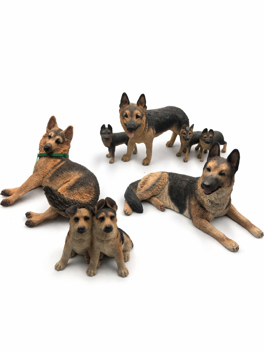 German Shepherd Family Figurine Set