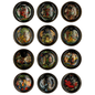 Limited Edition Set of 12 Palekh Russian Legends “Fairy Tale” Collector Plates (12/12 Complete)