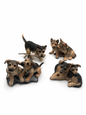 German Shepherd Puppy Figurine Set
