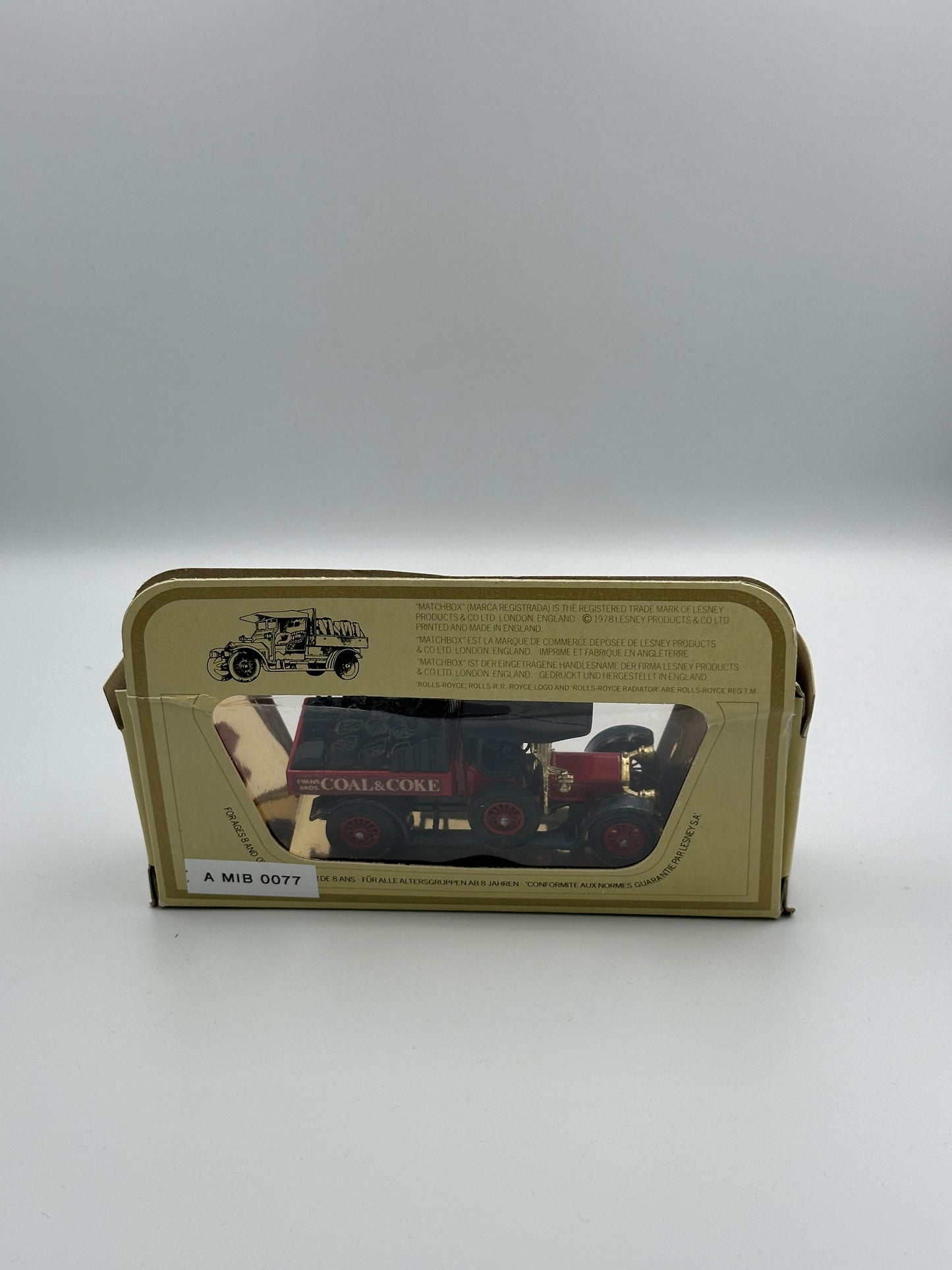 Matchbox Models of Yesteryear 1918 Crossley Coal & Coke