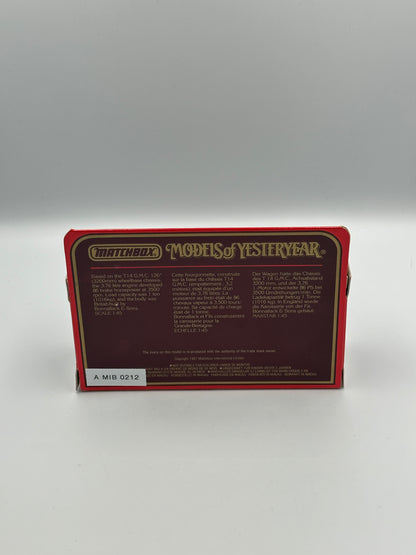 Matchbox Models of Yesteryear 1937 GMC Van "Goblin Electric Cleaners"