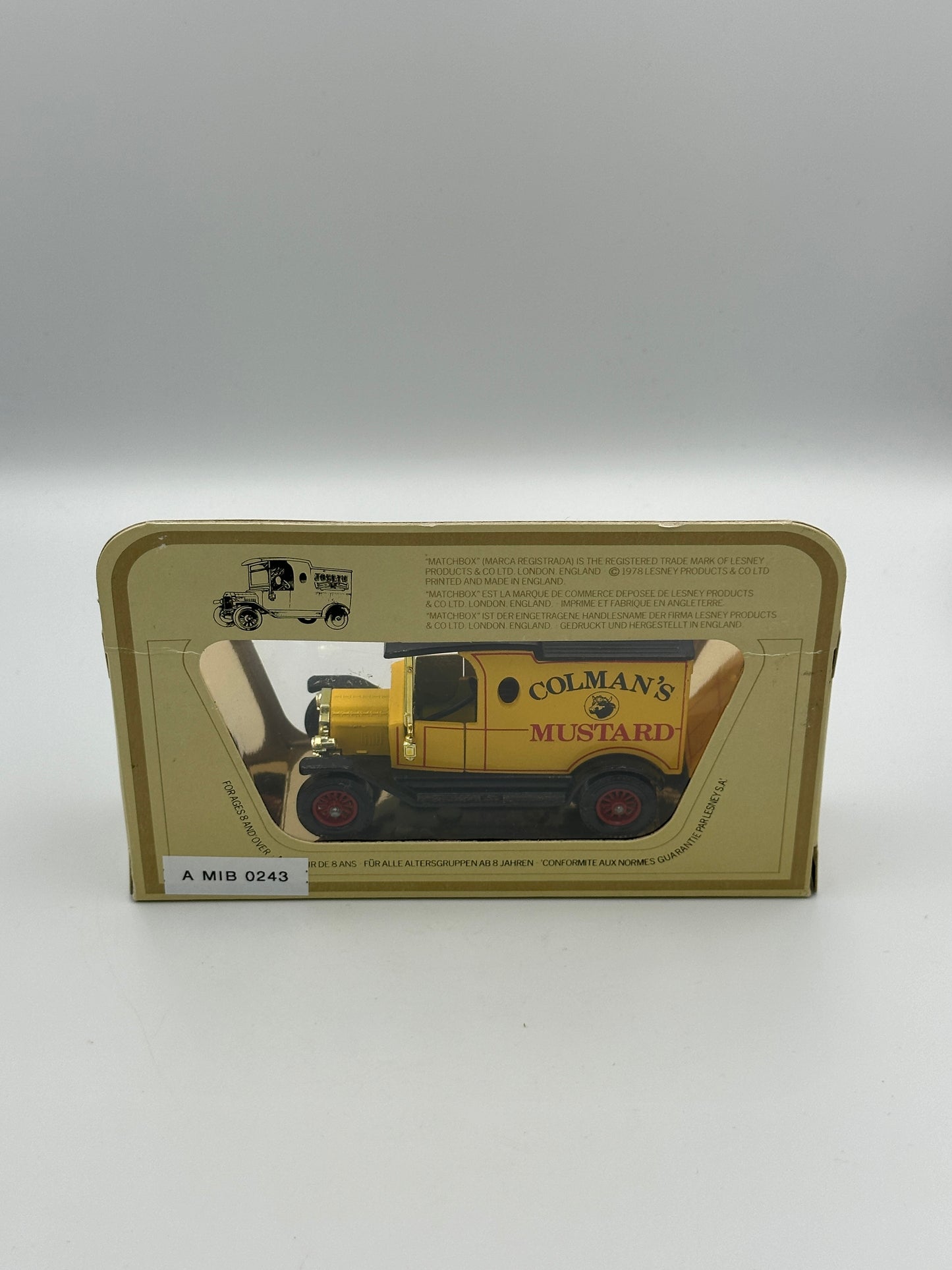 Matchbox Models of Yesteryear 1912 Ford Model 'T' Van "Colman's Mustard"