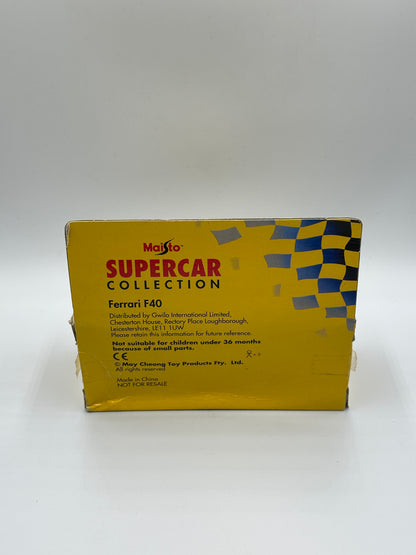 Ferrari F40 Yellow (Maisto Supercar Collection)