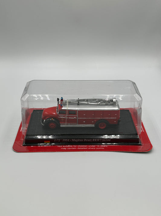 Del Prado Fire Engines of The World Issue 14. 1954 Magirus Deutz RKW7 Fire Crane GERMANY 1:72