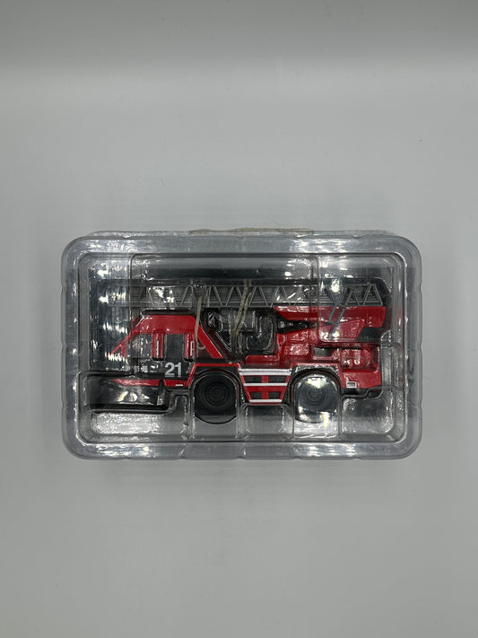 Del Prado Fire Engines of The World Issue 15. 1985 Morita Super Gyro Fire Ladder MLEX5-30 JAPAN 1:64