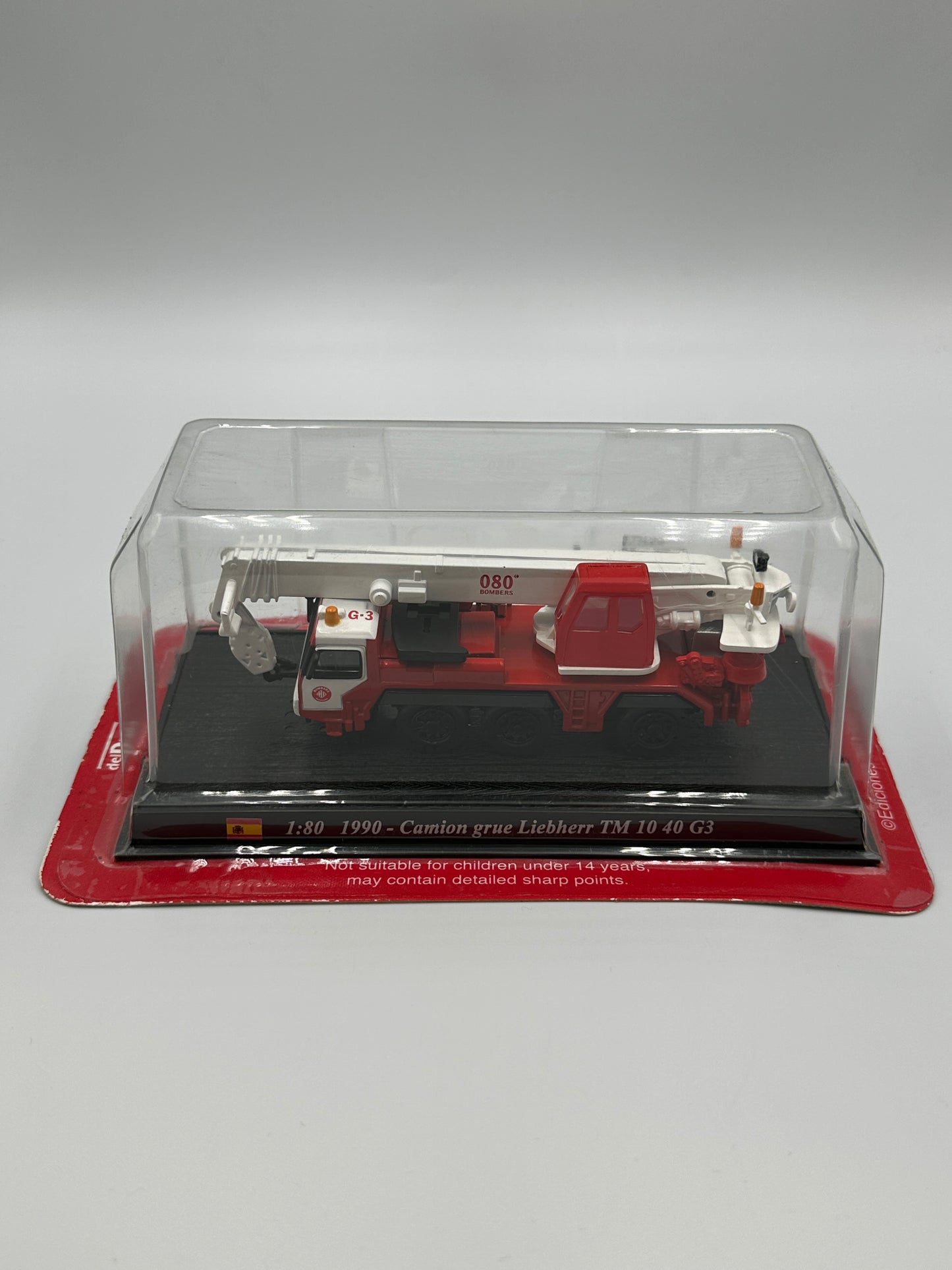 Del Prado Fire Engines of The World Issue 25. 1990 Liebherr TM1040 G3 Fire Crane SPAIN 1:80