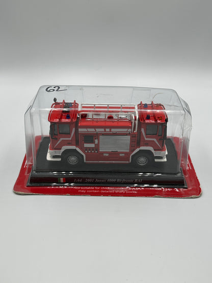 Del Prado Fire Engines of The World Issue 62. 2001 Janus 4000 Bi-Fronte BAI Fire Truck Italian