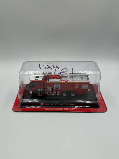 Del Prado Fire Engines of The World Issue. 124 2001VIM 60-p2.5 CAMIVA fire engine 1:80 France
