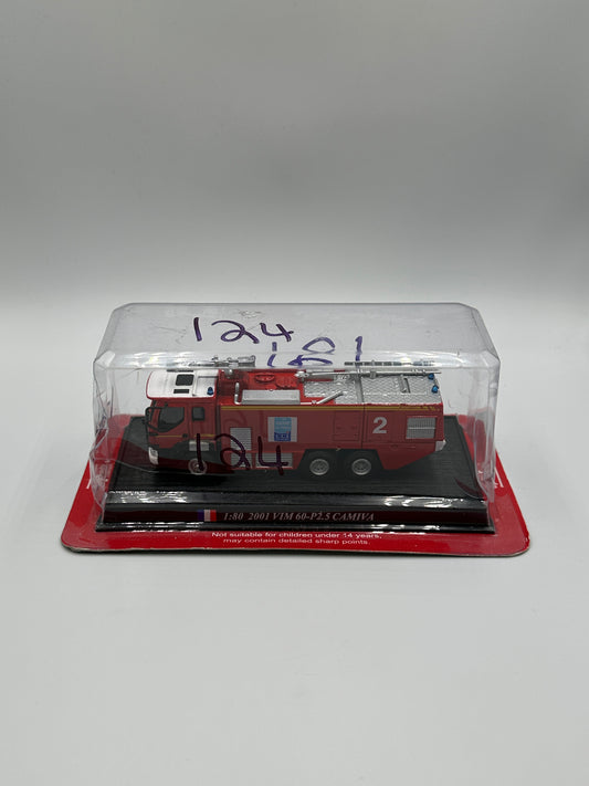 Del Prado Fire Engines of The World Issue. 124 2001VIM 60-p2.5 CAMIVA fire engine 1:80 France