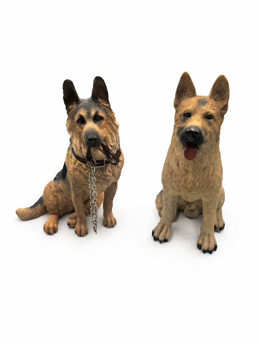 German Shepherd Figurine Set (2 pcs)