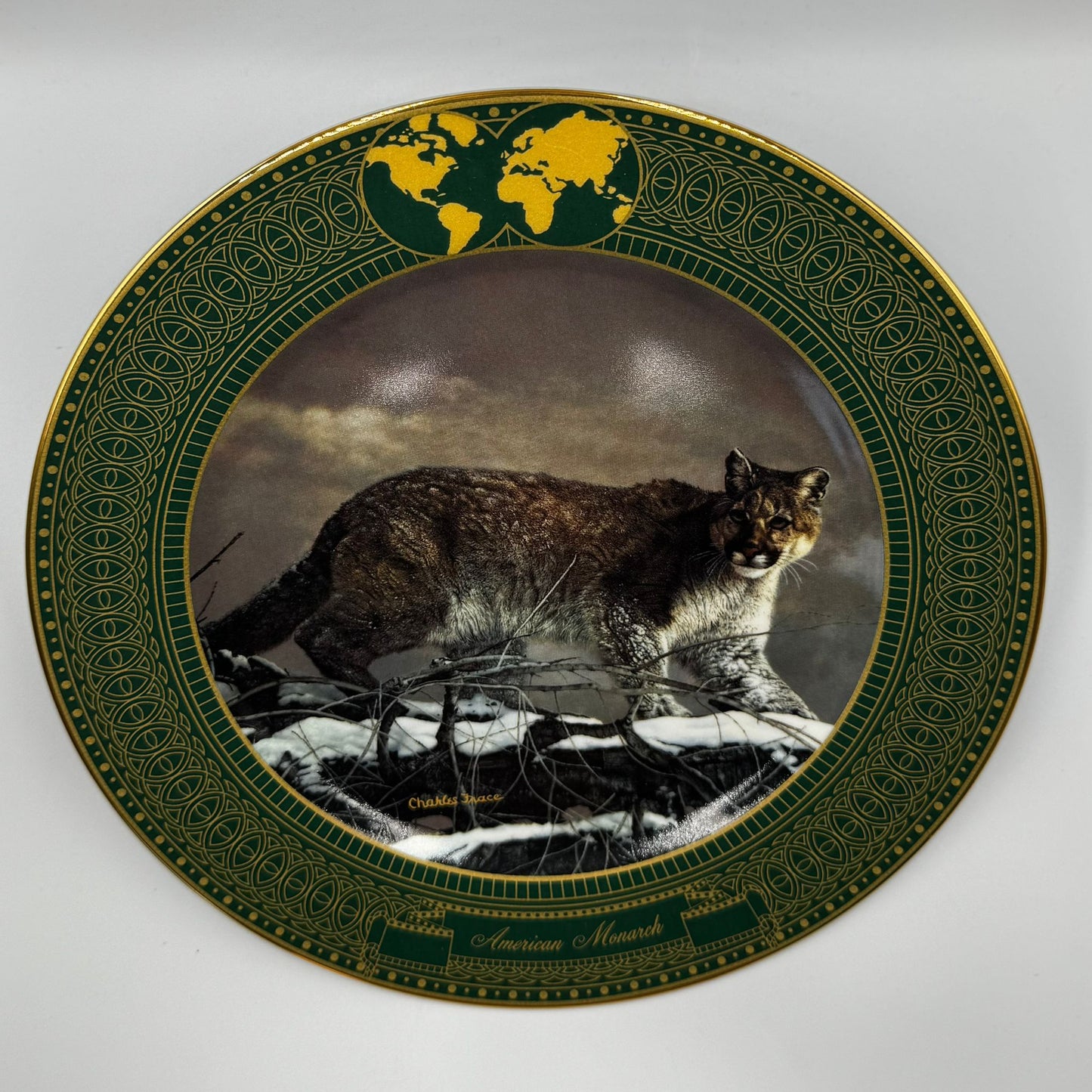 THE BRADFORD LIMITED EDITION COLLECTORS PLATE + BOX + COA "AMERICAN MONARCH"