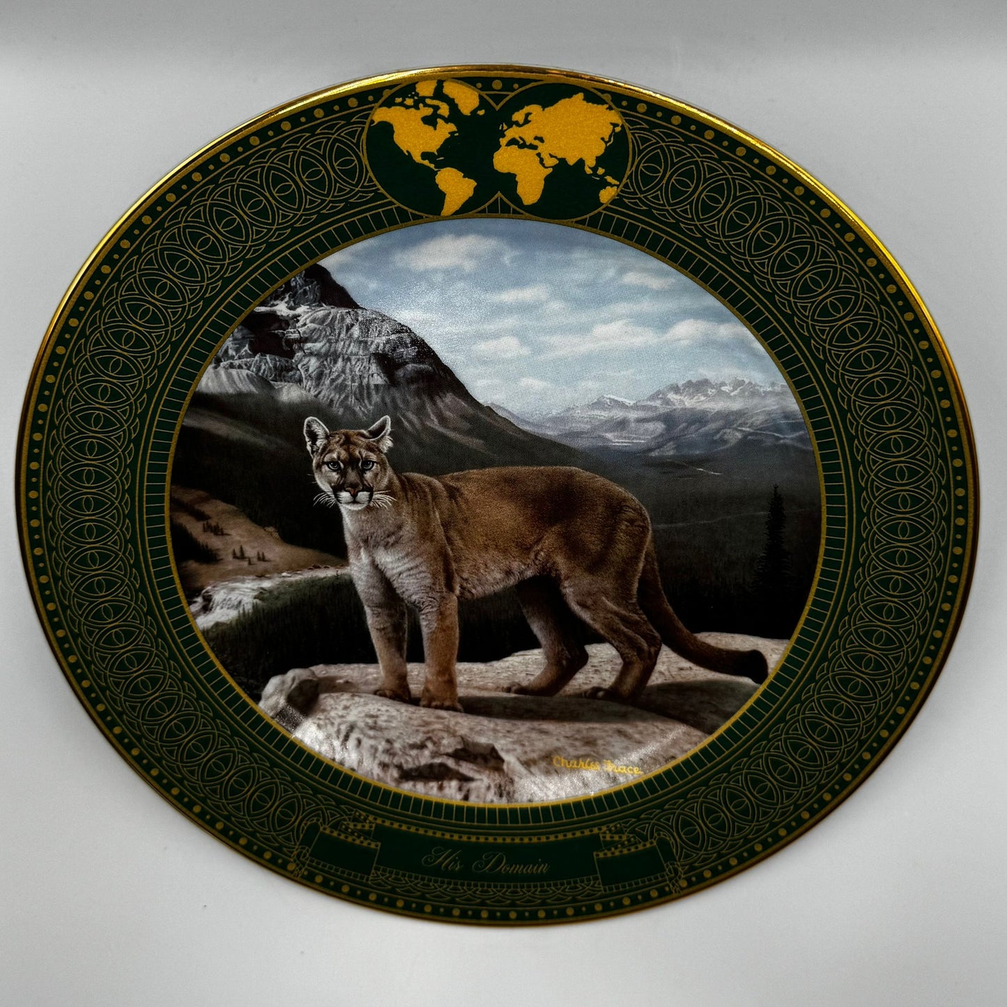 THE BRADFORD LIMITED EDITION COLLECTORS PLATE + BOX + COA "HIS DOMAIN"