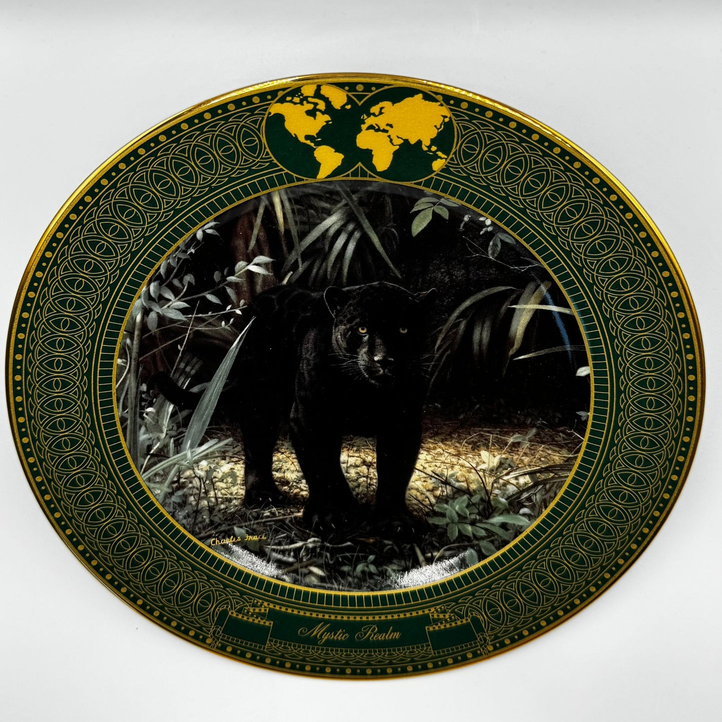 THE BRADFORD LIMITED EDITION COLLECTORS PLATE + BOX + COA "MYSTIC REALM"