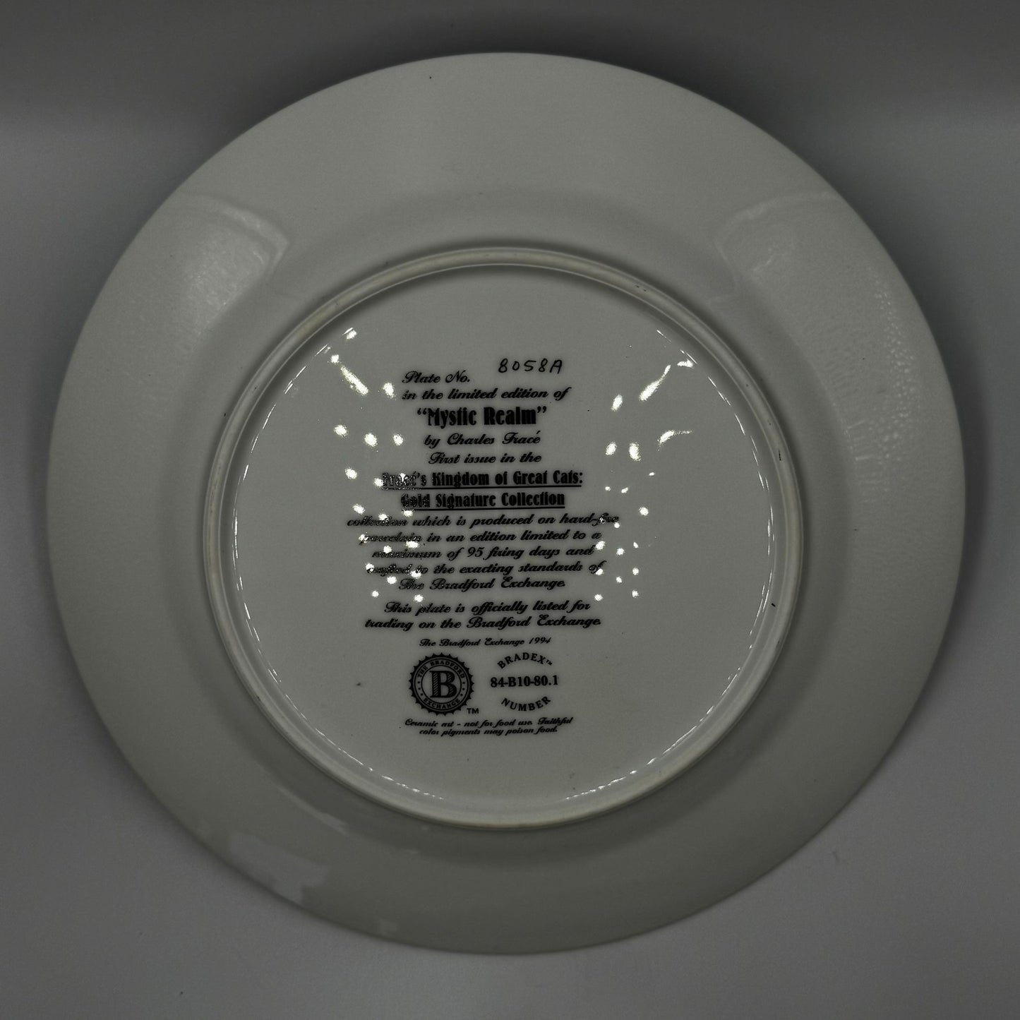 THE BRADFORD LIMITED EDITION COLLECTORS PLATE + BOX + COA "MYSTIC REALM"