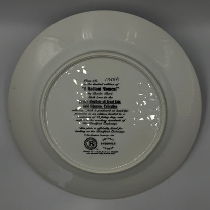THE BRADFORD LIMITED EDITION COLLECTORS PLATE + BOX + COA "A RADIANT MOMENT"