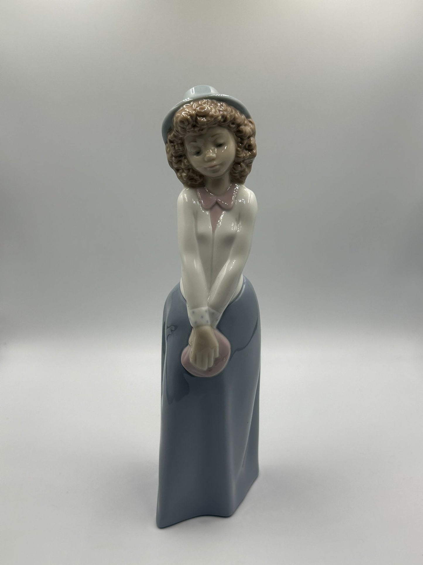 NAO by Lladro "Too Cute" Young Lady #1121