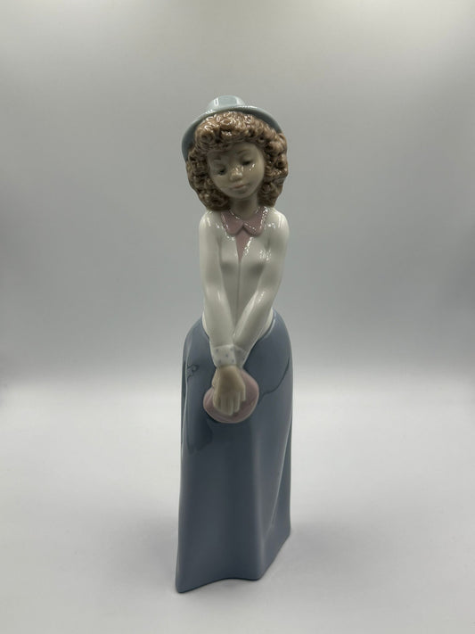 NAO by Lladro "Too Cute" Young Lady #1121