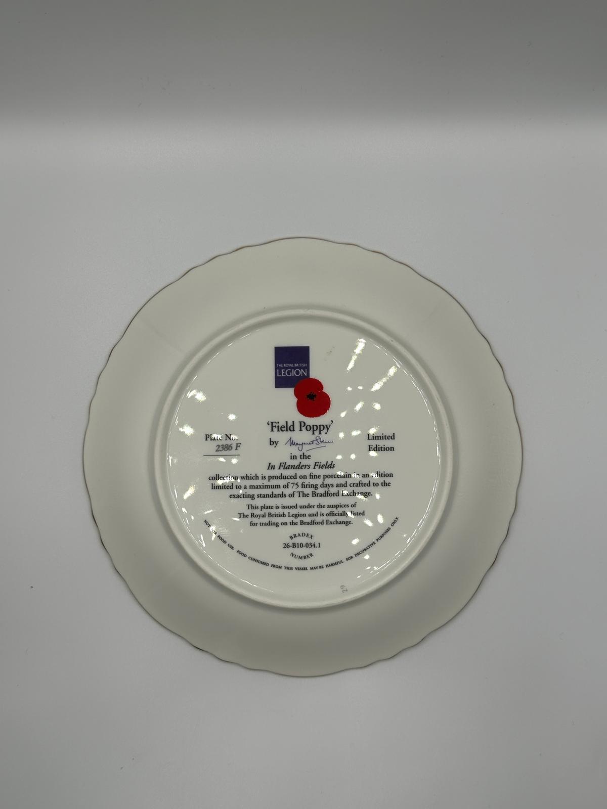 Royal British Legion Collector Plate – “Field Poppy”