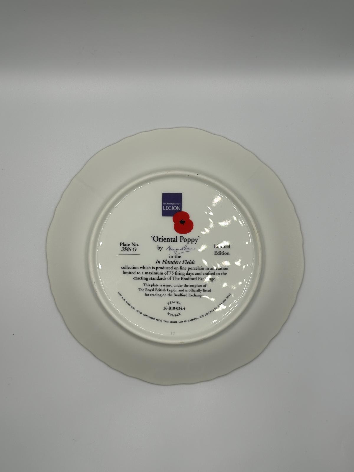 Royal British Legion Collector Plate – “Oriental Poppy”