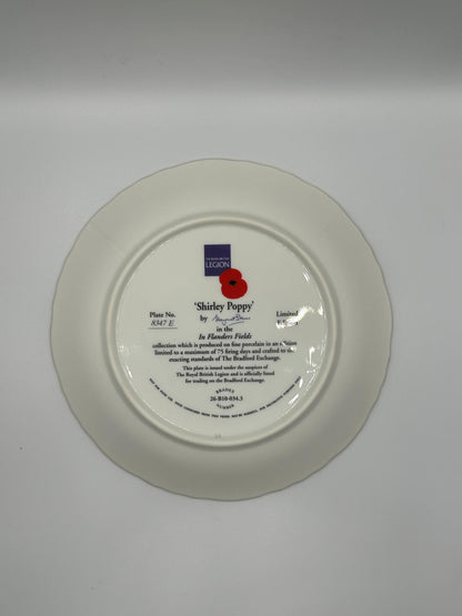 Royal British Legion Collector Plate – “Shirley Poppy”
